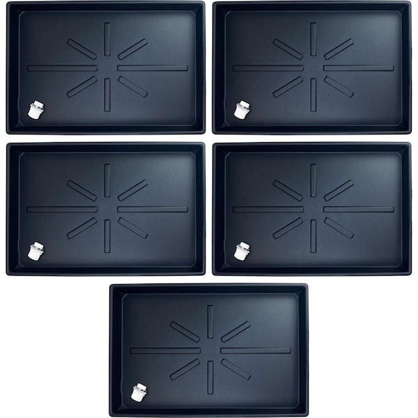 American Built Pro Condensate Drain Pan, 36 in. x 23.5 in Heavy duty HVAC w/Drain Hose Adapter (5PK) CDP3220 P5 - main
